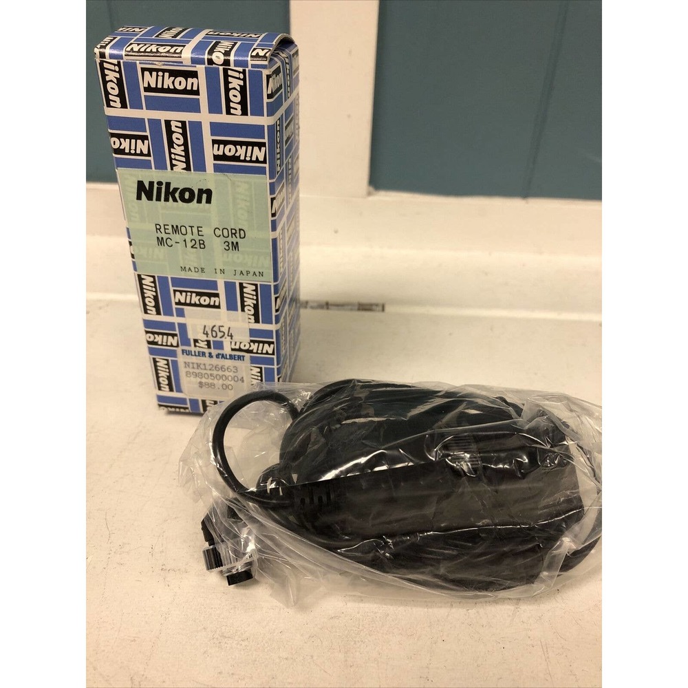 GENUINE NIKON MC-12B REMOTE SHUTTER RELEASE CORD New In Box‎